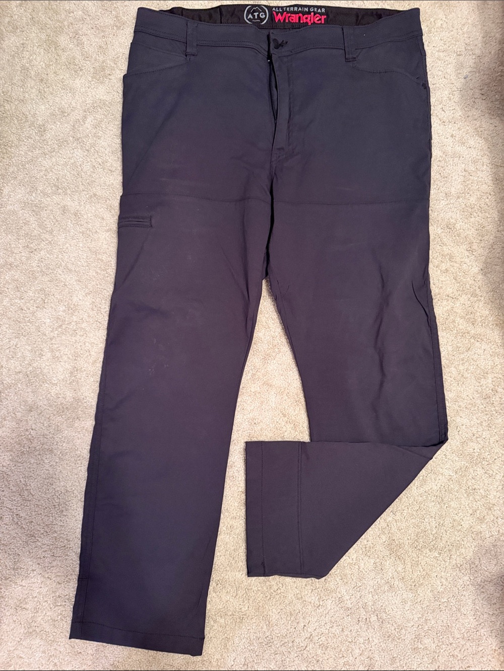Wrangler Men’s Black Chino-Style Casual Pants